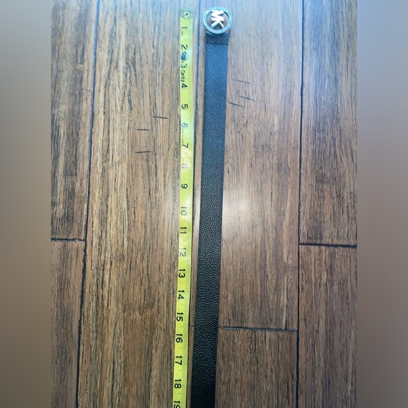 MK🖤bling  belt black leather belt Michael Kors belt rhinestone belt - Picture 5 of 15